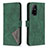 Coque Portefeuille Livre Cuir Etui Clapet B08F pour Oppo A94 5G Vert