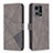 Coque Portefeuille Livre Cuir Etui Clapet B08F pour Oppo F21s Pro 4G Gris