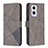 Coque Portefeuille Livre Cuir Etui Clapet B08F pour Oppo F21s Pro 5G Gris