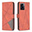 Coque Portefeuille Livre Cuir Etui Clapet B08F pour Oppo K10 5G India Orange