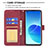 Coque Portefeuille Livre Cuir Etui Clapet B08F pour Oppo Reno6 Pro 5G India Petit