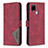 Coque Portefeuille Livre Cuir Etui Clapet B08F pour Realme 7i RMX2193 Rouge