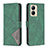 Coque Portefeuille Livre Cuir Etui Clapet B08F pour Realme C33 Vert