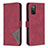 Coque Portefeuille Livre Cuir Etui Clapet B08F pour Samsung Galaxy A02s Rouge