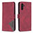 Coque Portefeuille Livre Cuir Etui Clapet B08F pour Samsung Galaxy A13 5G Rouge
