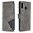 Coque Portefeuille Livre Cuir Etui Clapet B08F pour Samsung Galaxy A20 Gris