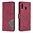 Coque Portefeuille Livre Cuir Etui Clapet B08F pour Samsung Galaxy A20 Rouge