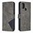 Coque Portefeuille Livre Cuir Etui Clapet B08F pour Samsung Galaxy A21s Gris