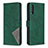 Coque Portefeuille Livre Cuir Etui Clapet B08F pour Samsung Galaxy A30S Vert