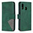 Coque Portefeuille Livre Cuir Etui Clapet B08F pour Samsung Galaxy A40 Vert