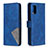 Coque Portefeuille Livre Cuir Etui Clapet B08F pour Samsung Galaxy A41 Bleu