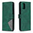 Coque Portefeuille Livre Cuir Etui Clapet B08F pour Samsung Galaxy A71 4G A715 Vert