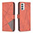Coque Portefeuille Livre Cuir Etui Clapet B08F pour Samsung Galaxy F23 5G Orange