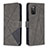 Coque Portefeuille Livre Cuir Etui Clapet B08F pour Samsung Galaxy M02s Gris