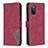 Coque Portefeuille Livre Cuir Etui Clapet B08F pour Samsung Galaxy M02s Rouge