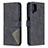 Coque Portefeuille Livre Cuir Etui Clapet B08F pour Samsung Galaxy M12 Noir