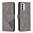 Coque Portefeuille Livre Cuir Etui Clapet B08F pour Samsung Galaxy M23 5G Gris