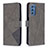 Coque Portefeuille Livre Cuir Etui Clapet B08F pour Samsung Galaxy M52 5G Gris