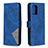 Coque Portefeuille Livre Cuir Etui Clapet B08F pour Samsung Galaxy M80S Bleu