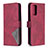 Coque Portefeuille Livre Cuir Etui Clapet B08F pour Samsung Galaxy Note 20 5G Rouge