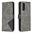 Coque Portefeuille Livre Cuir Etui Clapet B08F pour Samsung Galaxy S20 FE 4G Gris