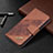 Coque Portefeuille Livre Cuir Etui Clapet B08F pour Samsung Galaxy S21 FE 5G Marron