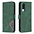 Coque Portefeuille Livre Cuir Etui Clapet B08F pour Vivo Y53s NFC Vert