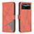 Coque Portefeuille Livre Cuir Etui Clapet B08F pour Xiaomi Poco X4 Pro 5G Orange