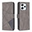 Coque Portefeuille Livre Cuir Etui Clapet B08F pour Xiaomi Redmi 12 4G Gris