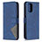 Coque Portefeuille Livre Cuir Etui Clapet B08F pour Xiaomi Redmi Note 10 4G Bleu