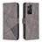 Coque Portefeuille Livre Cuir Etui Clapet B08F pour Xiaomi Redmi Note 11 Pro 5G Gris