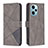 Coque Portefeuille Livre Cuir Etui Clapet B08F pour Xiaomi Redmi Note 12 Turbo 5G Gris