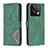 Coque Portefeuille Livre Cuir Etui Clapet B08F pour Xiaomi Redmi Note 13 5G Vert