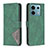 Coque Portefeuille Livre Cuir Etui Clapet B08F pour Xiaomi Redmi Note 13 Pro 5G Vert