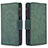 Coque Portefeuille Livre Cuir Etui Clapet B09F pour Samsung Galaxy M80S Vert