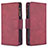 Coque Portefeuille Livre Cuir Etui Clapet B09F pour Samsung Galaxy Note 10 Lite Rouge