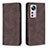 Coque Portefeuille Livre Cuir Etui Clapet B09F pour Xiaomi Mi 12S 5G Marron