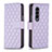 Coque Portefeuille Livre Cuir Etui Clapet B10F pour Samsung Galaxy Z Fold3 5G Violet