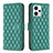 Coque Portefeuille Livre Cuir Etui Clapet B11F pour Motorola Moto G13 Vert