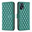 Coque Portefeuille Livre Cuir Etui Clapet B11F pour Oppo A16s Vert