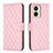 Coque Portefeuille Livre Cuir Etui Clapet B11F pour Realme C33 (2023) Or Rose