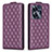 Coque Portefeuille Livre Cuir Etui Clapet B11F pour Realme C55 Violet