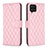 Coque Portefeuille Livre Cuir Etui Clapet B11F pour Samsung Galaxy A12 5G Or Rose