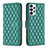 Coque Portefeuille Livre Cuir Etui Clapet B11F pour Samsung Galaxy A23 4G Vert