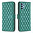 Coque Portefeuille Livre Cuir Etui Clapet B11F pour Samsung Galaxy A32 4G Vert