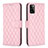 Coque Portefeuille Livre Cuir Etui Clapet B11F pour Samsung Galaxy A41 Or Rose