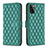 Coque Portefeuille Livre Cuir Etui Clapet B11F pour Samsung Galaxy A41 Vert