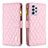 Coque Portefeuille Livre Cuir Etui Clapet B11F pour Samsung Galaxy A52 4G Or Rose