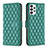 Coque Portefeuille Livre Cuir Etui Clapet B11F pour Samsung Galaxy A73 5G Vert