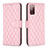 Coque Portefeuille Livre Cuir Etui Clapet B11F pour Samsung Galaxy S20 FE 4G Or Rose